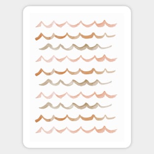 Life is Swell - Watercolor Wave Pattern Sticker